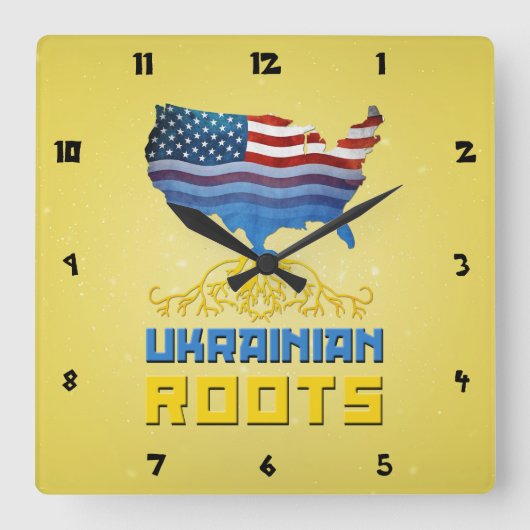 Die Uhr der amerikanischen ukrainischen Roots Wall (Vorderseite)