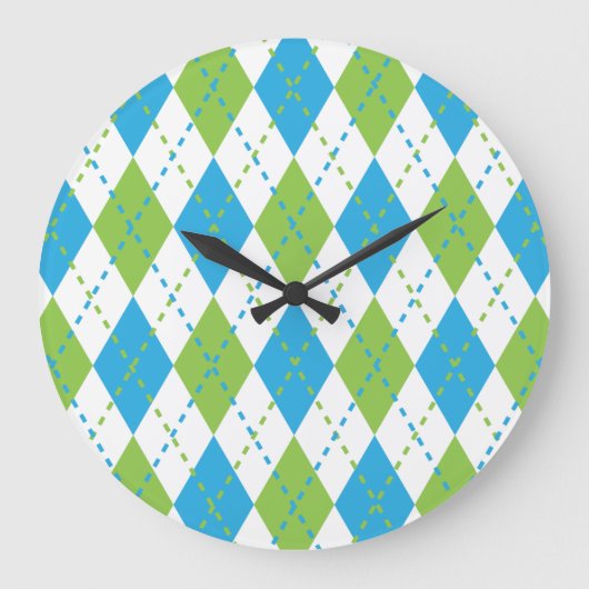 Die Uhr der blauen und grünen Raute (Vorderseite)
