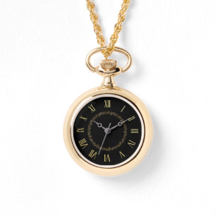 Die Uhr der eleganten Imitat-Goldmusikalische