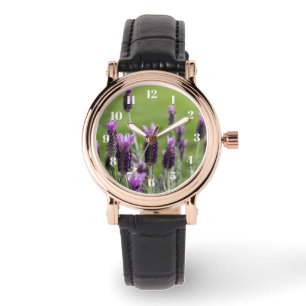 Die Uhr der französischer Lavendel-Blumen-Frauen