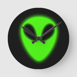 Die Uhr der grünen Alien