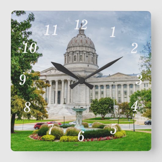 Die Uhr der Hauptstadt in Missouri (Vorderseite)