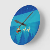 Die Uhr der Santa Winter-Szene (Winkel)