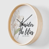 Die Uhr der Schriftzeichen als Lilien (Winkel)