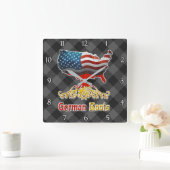 Die Uhr der Wall am amerikanischen Roots Square (Zuhause)