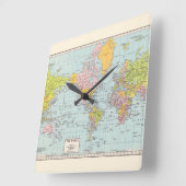 Die Uhr der Weltkarte (Winkel)