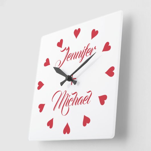 Die Uhr des Ehepaares mit den Herzen (Winkel)