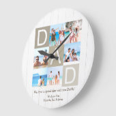 Die Uhr des Fotos des benutzerdefinierten rustikal (Winkel)