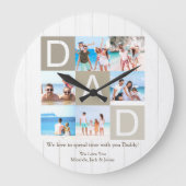 Die Uhr des Fotos des benutzerdefinierten rustikal (Vorderseite)