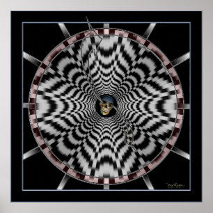 Die Uhr des glatten Peitschens Poster