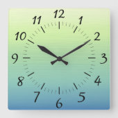 Die Uhr des Wandsteckplatzes mit tropischen Schatt (Vorderseite)