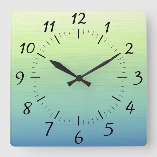 Die Uhr des Wandsteckplatzes mit tropischen Schatt (Vorderseite)