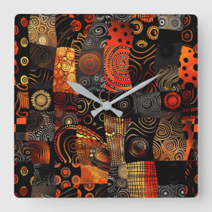 Die Uhr für afrikanische Stammesmuster