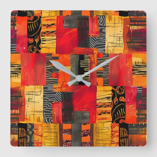 Die Uhr für afrikanische Stammesmuster (Vorderseite)