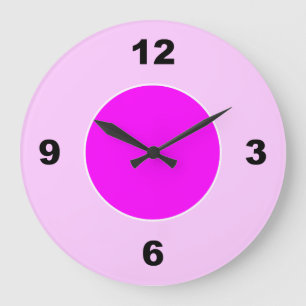 Die Uhr für die hellen und dunkelrosa großen schwa