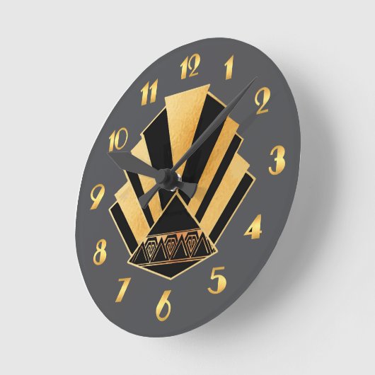 Die Uhr im Art-Deco-Stil (Winkel)
