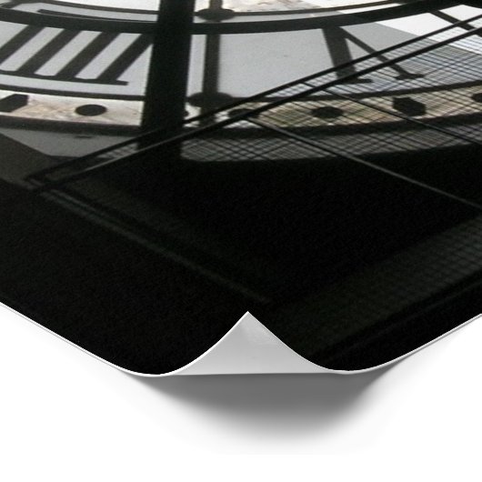 Die Uhr im Museo d'Orsay Poster (Ecke)