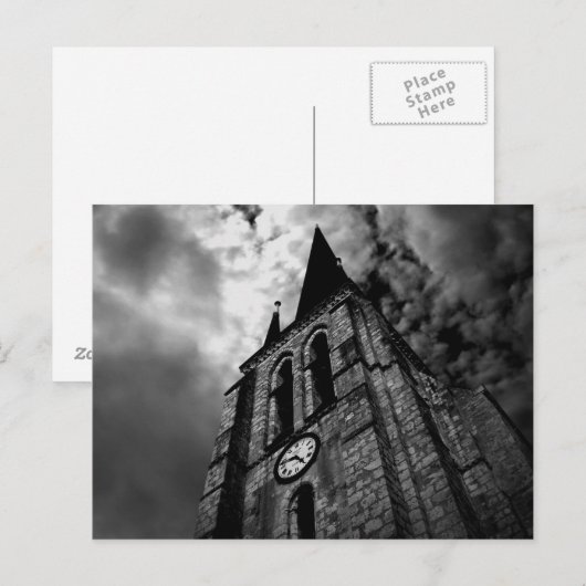 die Uhr Postkarte (Vorne/Hinten)