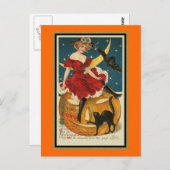 Die Uhr schlägt Mitternacht Postkarte (Vorne/Hinten)