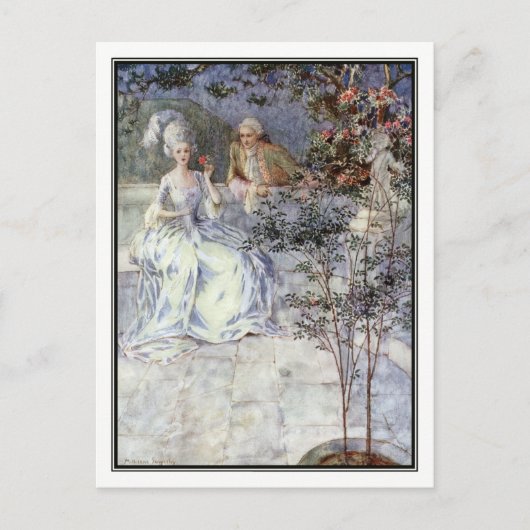 Die Uhr schlägt Mitternacht von Millicent Sowerby Postkarte (Vorderseite)