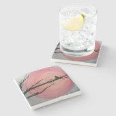 Die Uhr-Stein-Untersetzer einer Mutter Steinuntersetzer (Seitenansicht)