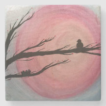 Die Uhr-Stein-Untersetzer einer Mutter