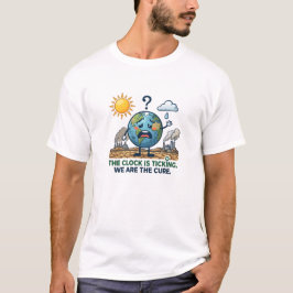 Die Uhr tickt | Ökologisches Bewusstsein Erde T-Shirt