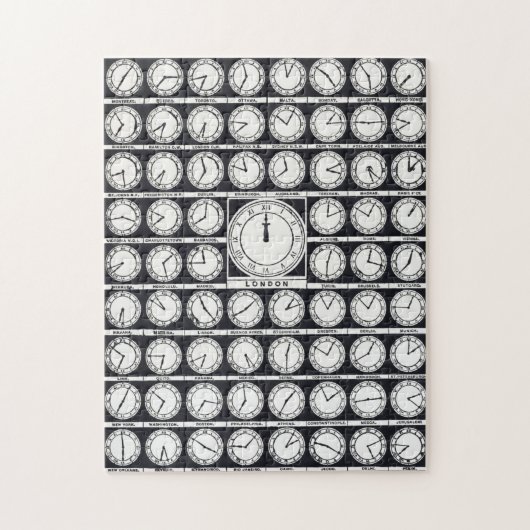 Die Uhren der Welt Puzzle (Vertikal)