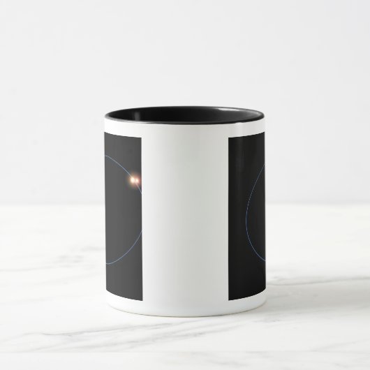 Die Uhrmacherbahn eines Triple-Star-Systems Tasse (Zentrum)