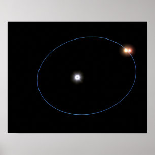 Die Uhrwerk ähnlichen Bahnen eines Dreifachstern Poster