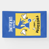 Die Ukraine beendet Krieg und Frieden Banner (Horizontal)