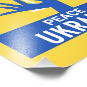 Die Ukraine beendet Krieg und Frieden Fotodruck (Ecke)