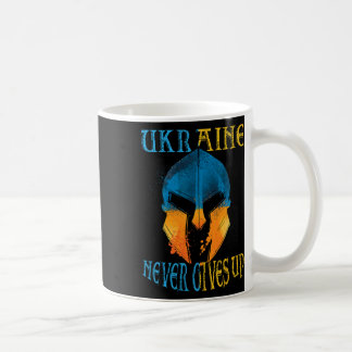 Die Ukraine gibt niemals auf Kaffeetasse