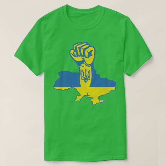 Die Ukraine ist stark erschüttert T-Shirt (Design vorne)