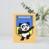 Die Ukraine schoss Panda Postkarte (Stehend Vorderseite)