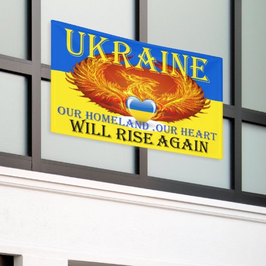 DIE UKRAINE WIRD STEIGEN BANNER (Äußeres Gebäude)
