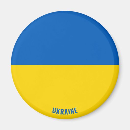 Die ukrainische Flagge Charming Patriotic Magnet (Vorne)