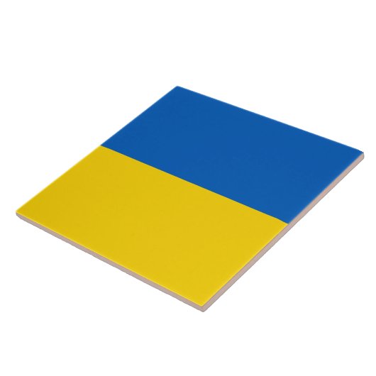 Die ukrainische Flagge Fliese (Seite)