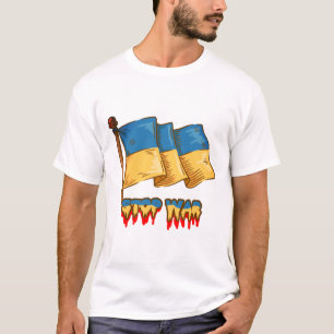 Die ukrainische Flagge: Stoppt den Krieg  T-Shirt