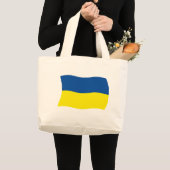 Die ukrainische Flaggentasche Jumbo Stoffbeutel (Vorderseite (Produkt))