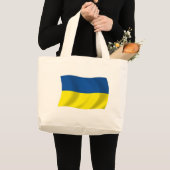 Die ukrainische Flaggentasche Jumbo Stoffbeutel (Vorderseite (Produkt))