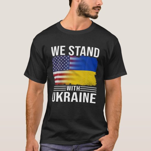 Die ukrainische Führung wir stehen mit der ukraini T-Shirt (Vorderseite)