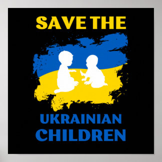 Die ukrainischen Kinder gerettet Poster