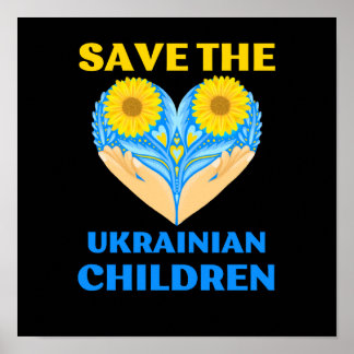 Die ukrainischen Kinder gerettet Poster