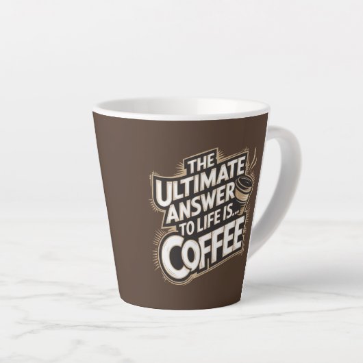 Die ultimative Antwort auf das Leben ist... Tasse (Rechte Ecke)