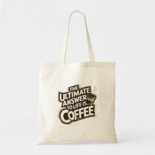 Die ultimative Antwort ist... Kaffee transparent Tragetasche
