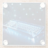 Die ultimative, beleuchtete Tastatur Glasuntersetzer (Rückseite)