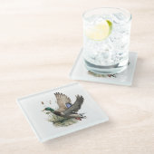 Die ultimative Entenjagd Glasuntersetzer (Schrägansicht)