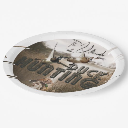Die ultimative Entenjagd Pappteller (Schrägansicht)