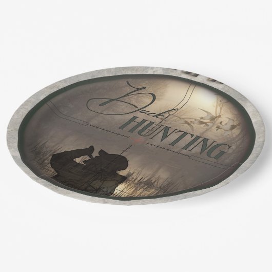 Die ultimative Entenjagd Pappteller (Schrägansicht)